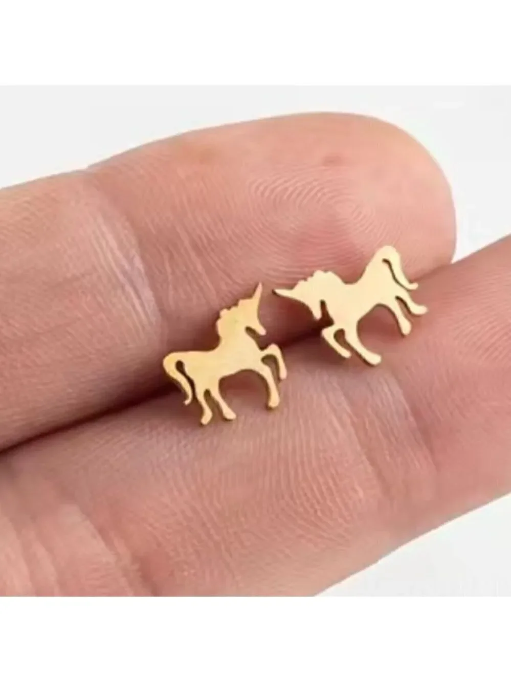 Small Unicorn Stainless Steel Stud Earrings #1205